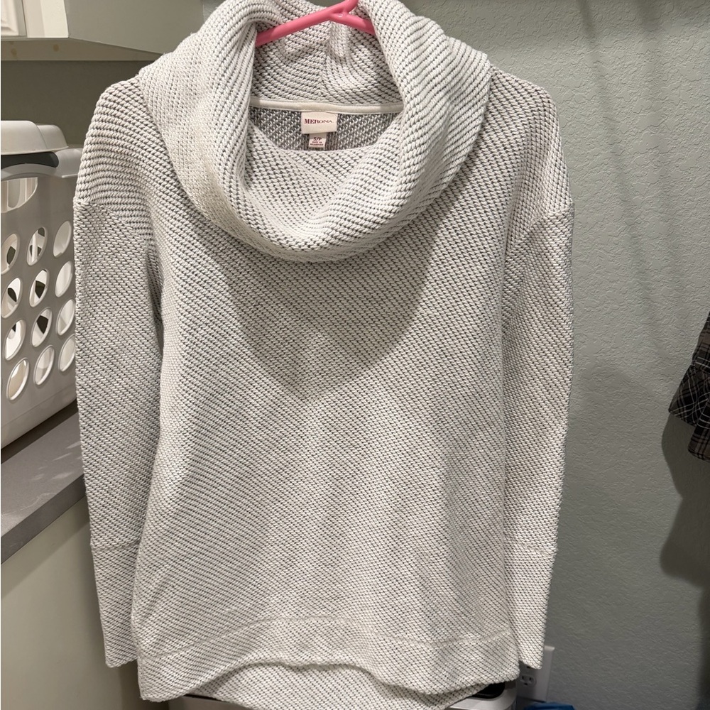 Merona Light Gray Cowl Neck Sweater